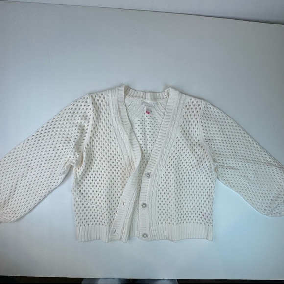 No Boundaries Mesh Cardigan Ivory Size XXXL - Picture 2 of 12